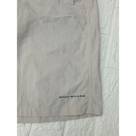 Columbia Omni Shade Bahama PFG Fishing Shorts Men Khaki Cargo Utility Size Small - Picture 5 of 9